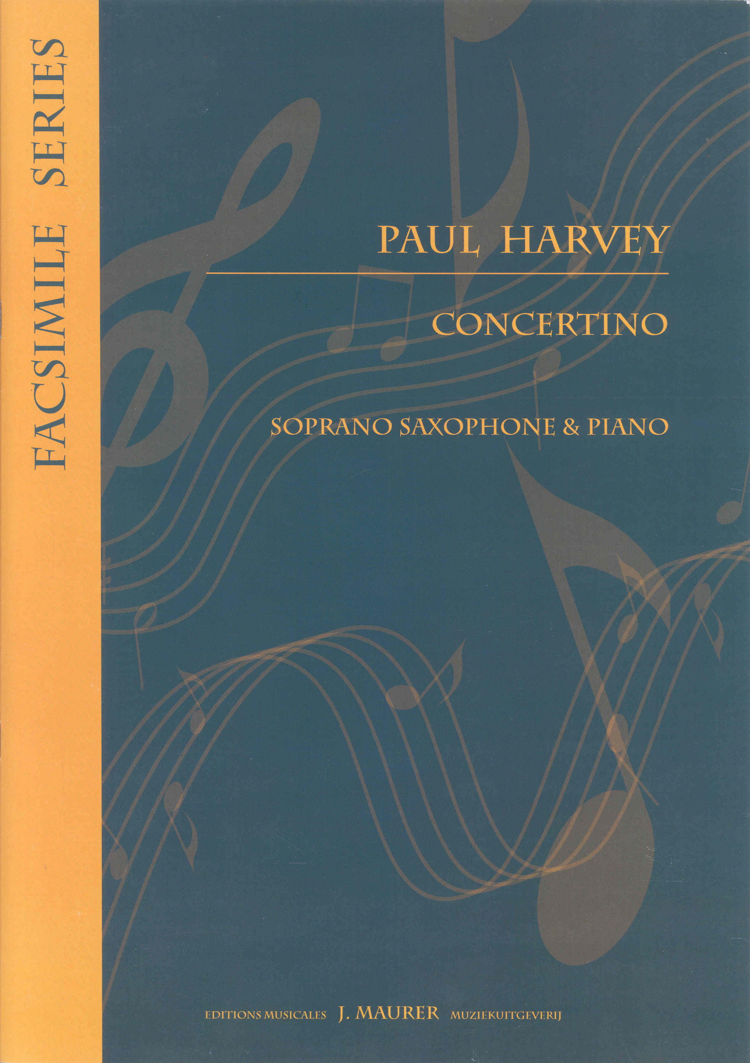Harvey Concertino Soprano Saxophone Bb Sheet Music Songbook
