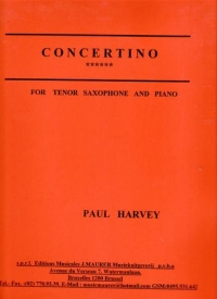 Harvey Concertino Tenor Saxophone Sheet Music Songbook