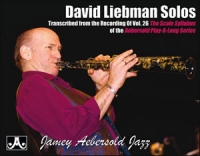 David Liebman Solos Trans Vol26 Scale Syllabus Sax Sheet Music Songbook