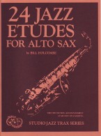 Holcombe 24 Jazz Etudes Alto Sax Book Only Sheet Music Songbook