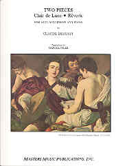 Debussy Clair De Lune / Reverie Alto Saxophone Sheet Music Songbook