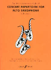 Concert Repertoire For Alto Sax Harris/calland Sheet Music Songbook