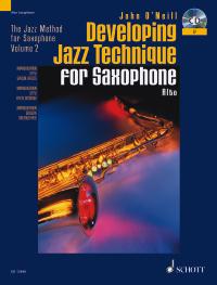 Developing Jazz Technique Oneill Alto Sax + Cd Sheet Music Songbook