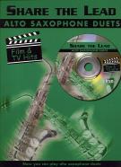 Share The Lead Film & Tv Hits Alto Sax Book & Cd Sheet Music Songbook