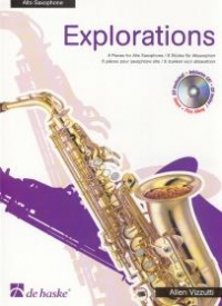 Vizzutti Explorations Alto Saxophone Book & Cd Sheet Music Songbook