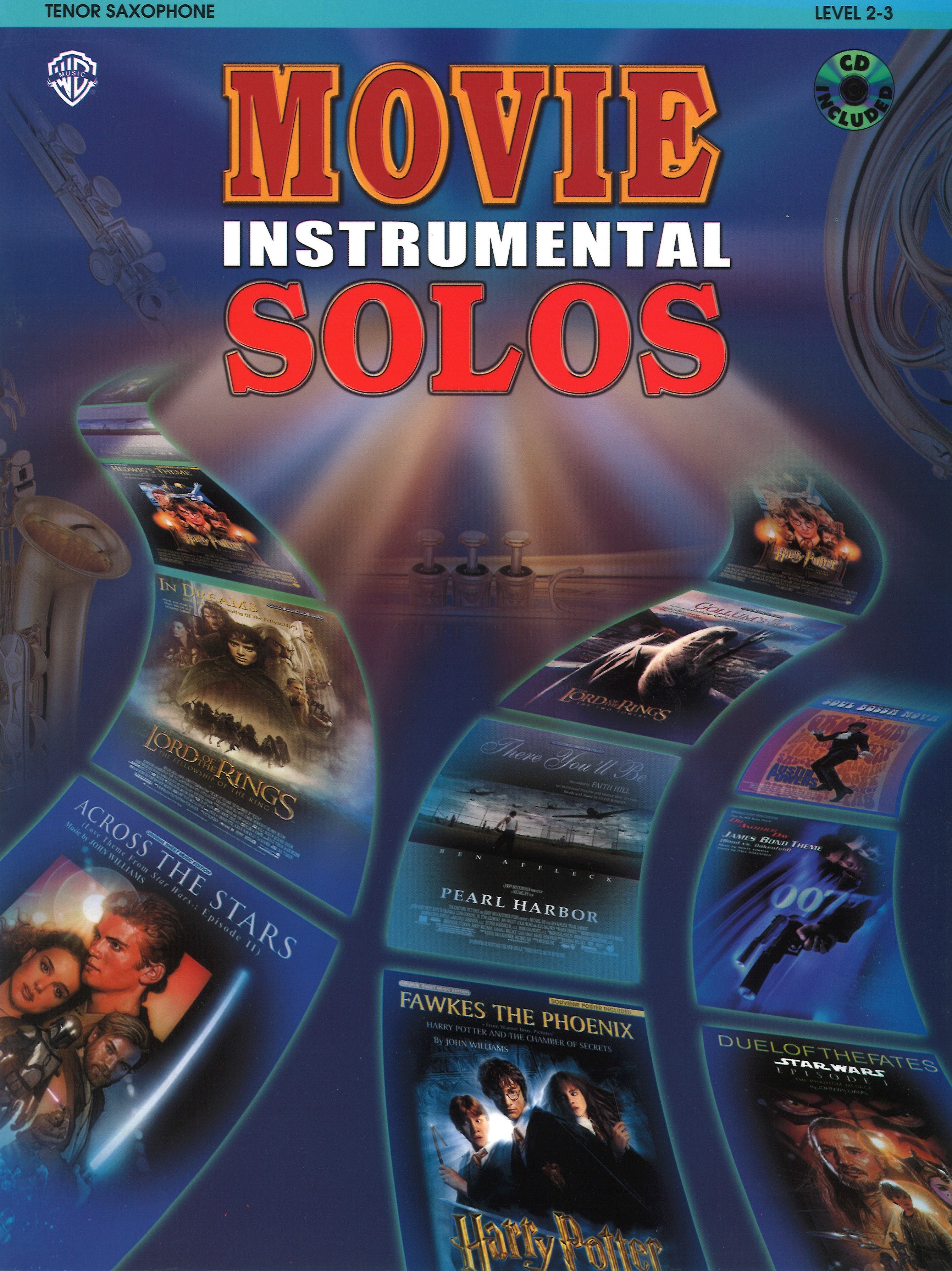 Movie Instrumental Solos Tenor Sax Book & Cd Sheet Music Songbook