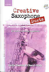 Creative Saxophone Duets Santin/clark Bk & Online Sheet Music Songbook