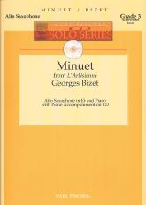 Bizet Minuet (larlesienne) Alto Sax Cd Solo Ser Sheet Music Songbook