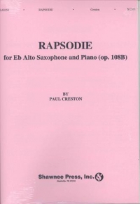 Creston Rhapsodie For Alto Sax & Piano La150 Sheet Music Songbook