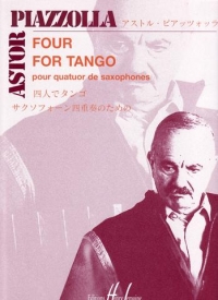 Piazzolla Four For Tango 4 Saxes Sheet Music Songbook