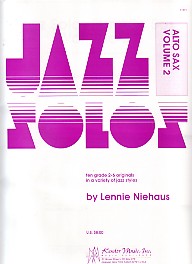 Jazz Solos For Alto Saxophone Vol 2 Niehaus Sheet Music Songbook
