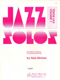 Jazz Solos For Tenor Sax Vol 1 Mintzer Sheet Music Songbook