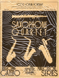 Holcombe Scott Joplin Portrait Sax Quartet Sheet Music Songbook
