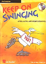 Keep On Swinging Alto Saxophone Book & Cd Sheet Music Songbook