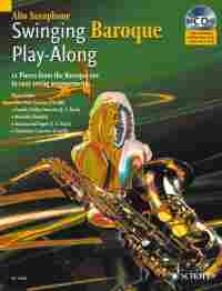 Swinging Baroque Play Along Alto Saxophone Bk & Cd Sheet Music Songbook
