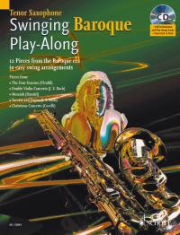 Swinging Baroque Play Along Tenor Sax Book & Cd Sheet Music Songbook