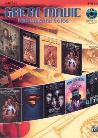 Great Movie Instrumental Solos Alto Sax Book & Cd Sheet Music Songbook