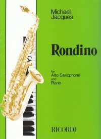 Jacques Rondino Alto Sax & Piano Sheet Music Songbook