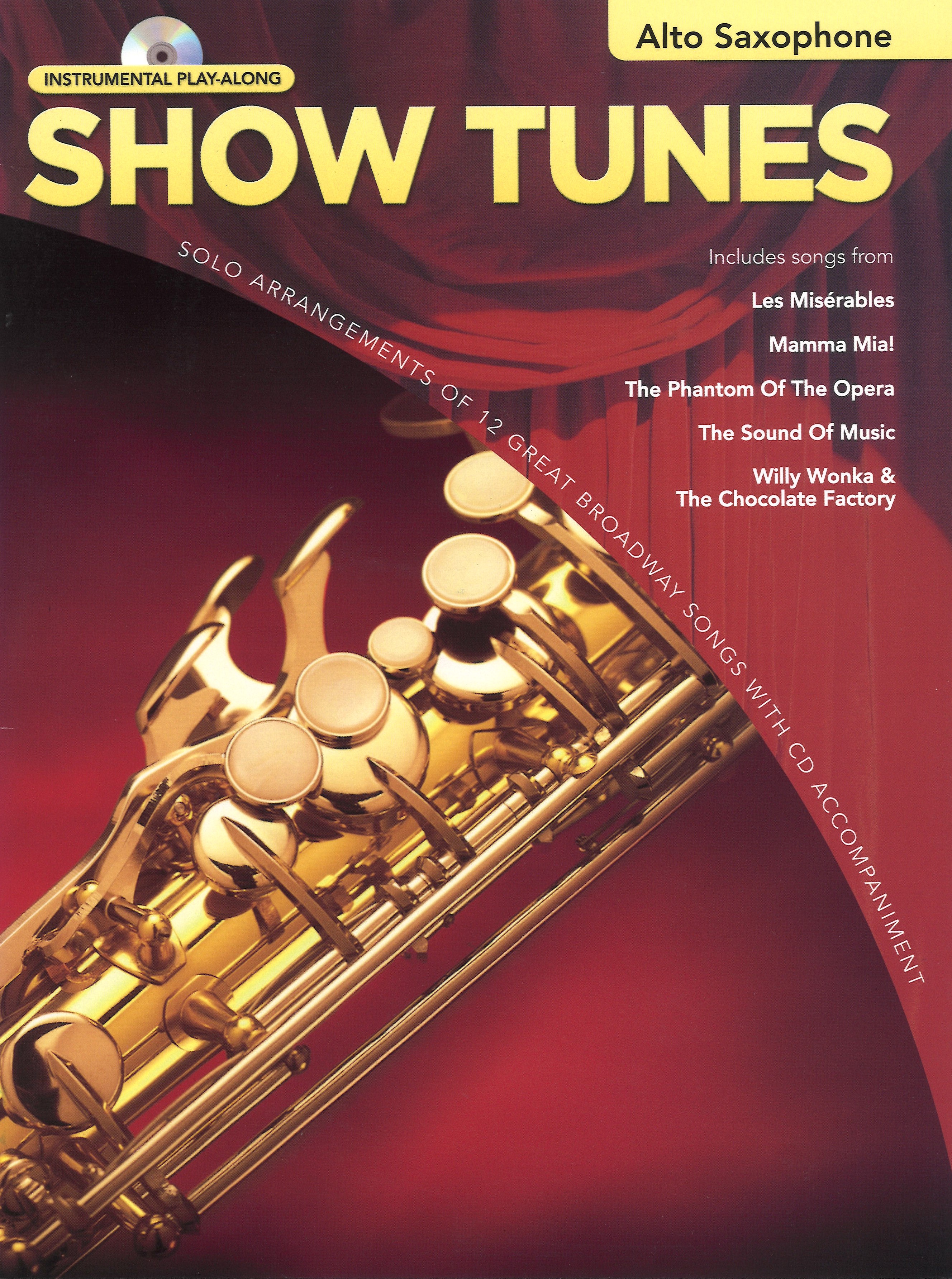 Show Tunes Instrumental Playalong Alto Sax Book Cd Sheet Music Songbook