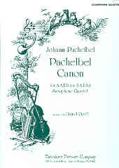Pachelbel Canon Aatb Or Satb (sax Quartet) Dorff Sheet Music Songbook