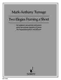 Turnage 2 Elegies Framing Soprano Saxophone & Piano Sheet Music Songbook