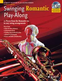 Swinging Romantic Play Along Tenor Sax Book & Cd Sheet Music Songbook