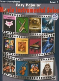 Easy Popular Movie Instrumental Solos Tenor Sax + Sheet Music Songbook