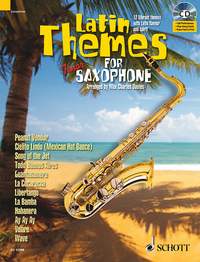 Latin Themes Tenor Saxophone Book & Cd Sheet Music Songbook