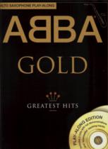 Abba Gold Greatest Hits Alto Sax Play-along+online Sheet Music Songbook