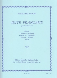 Dubois Suite Francaise Saxophone Sheet Music Songbook