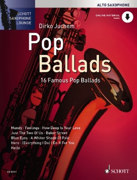 Pop Ballads Alto Book & Download Saxophone Lounge Sheet Music Songbook