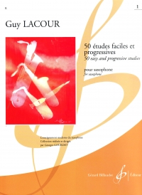 Lacour 50 Etudes Faciles Et Progressives Vol 1 Sax Sheet Music Songbook