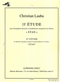 Lauba Etude No 11 Stan Saxophone Sheet Music Songbook