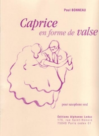 Bonneau Caprice En Forme De Valse Saxophone Sheet Music Songbook