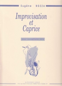 Bozza Improvisation Et Caprice Saxophone Sheet Music Songbook
