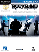 Rock Band Instrumental Play Along Tenor Sax Bk Cd Sheet Music Songbook