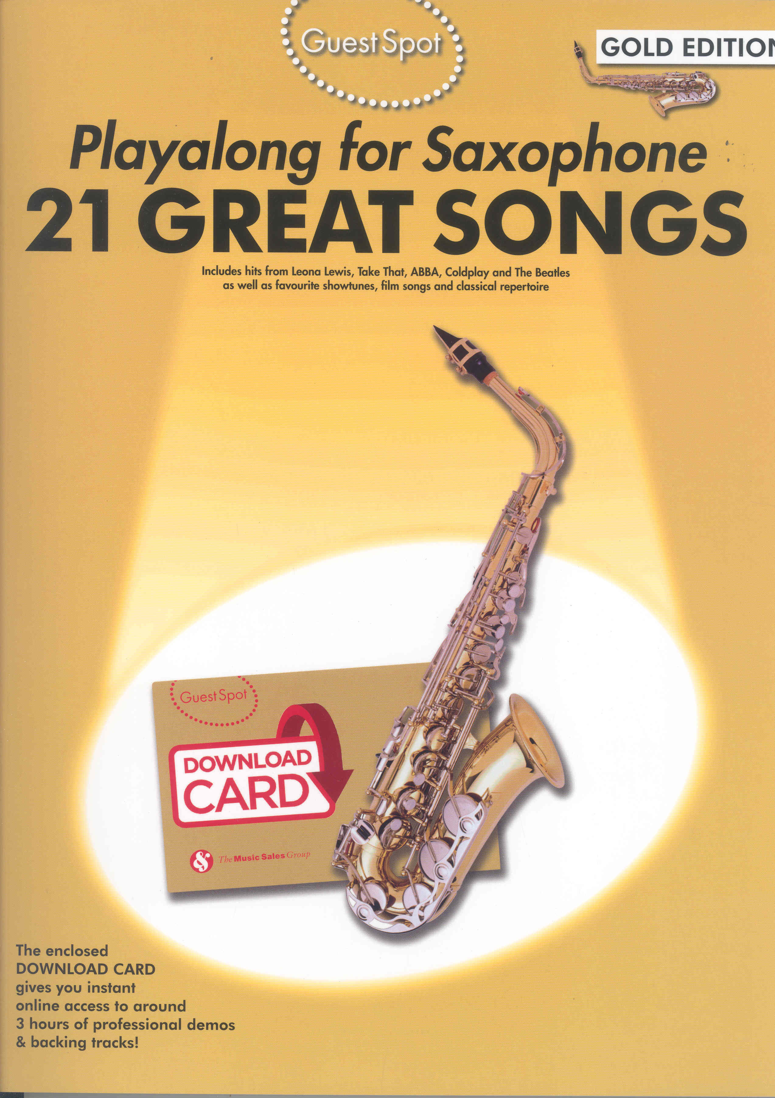 Guest Spot 21 Great Songs Alto Sax Gold Edition Sheet Music Songbook