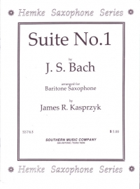 Bach Suite No 1 Kasprzyk Baritone Sax Sheet Music Songbook