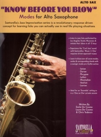 Know Before You Blow Modes For Alto Sax + Cd Sheet Music Songbook
