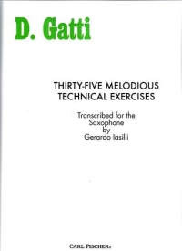 Gatti 35 Melodious Technical Exercises Iasilli Sax Sheet Music Songbook