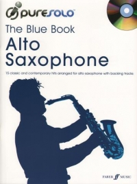 Pure Solo The Blue Book Alto Saxophone Book & Cd Sheet Music Songbook
