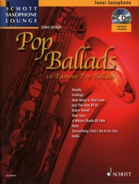 Pop Ballads Tenor Book & Audio Saxophone Lounge Sheet Music Songbook