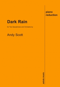 Scott Dark Rain 2 Saxophones & Wind Piano Red Sheet Music Songbook