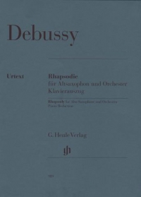 Debussy Rhapsodie Alto Sax & Orchestra Sheet Music Songbook