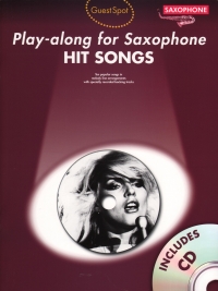 Guest Spot Hit Songs Alto Sax Book & Cd Sheet Music Songbook