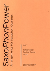 Saxophonpower Vol 7 Gardel Tango Sax Quartet Sheet Music Songbook