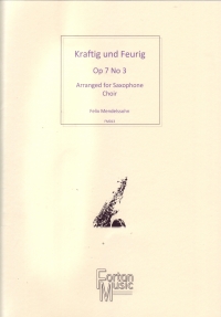 Mendelssohn Kraftig Und Feurig Sax Choir Sheet Music Songbook