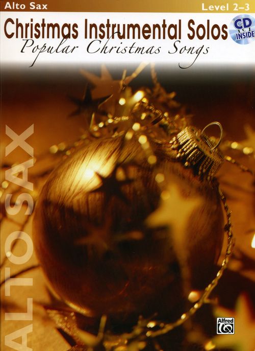 Christmas Instrumental Solos Popular Alto Sax + Cd Sheet Music Songbook
