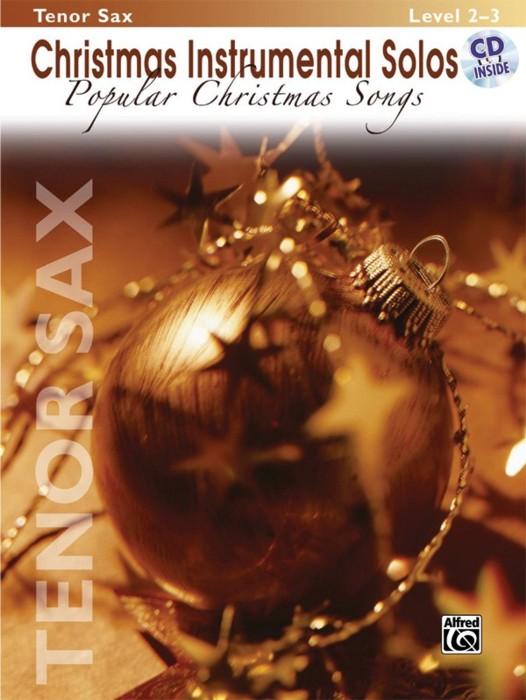 Christmas Instrumental Solos Popular Tenor Sax +cd Sheet Music Songbook