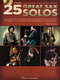 25 Great Sax Solos Morones Book & Cd Sheet Music Songbook